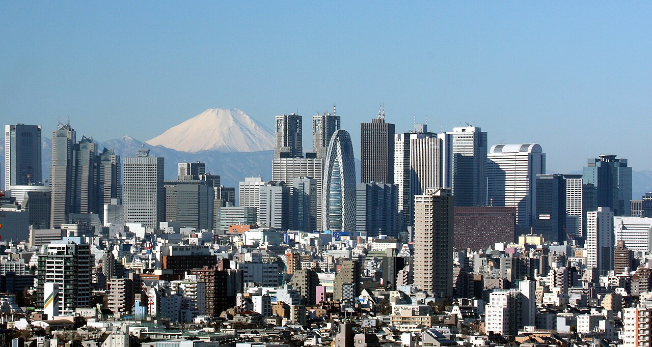Shinjuku skyline and Mount Fuji viewed from Tokyo, Japan