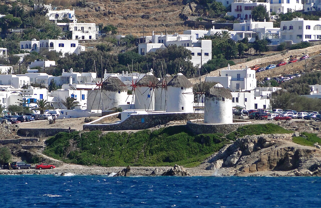 The windmills of Mykonos, Greece