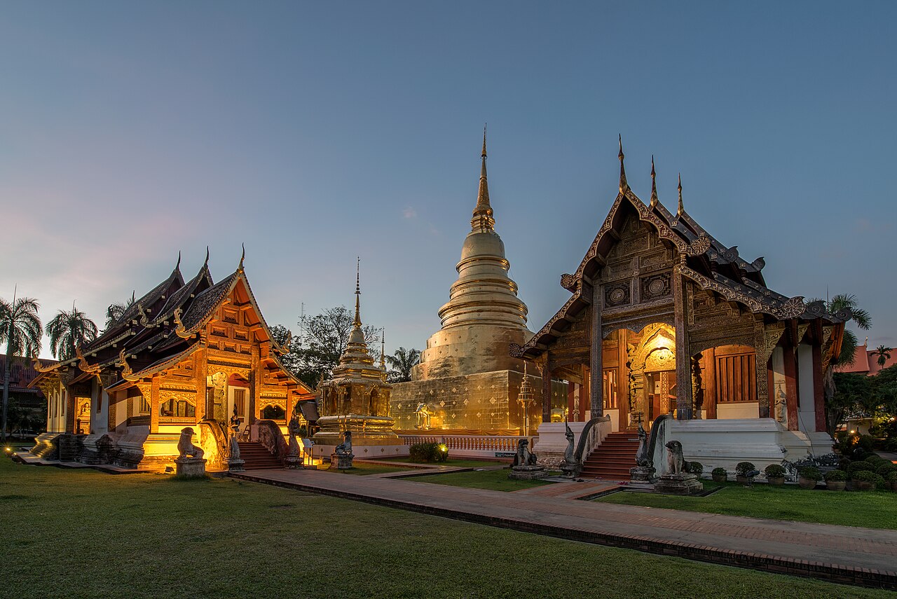 Temple architecture in Chiang Mai, Thailand