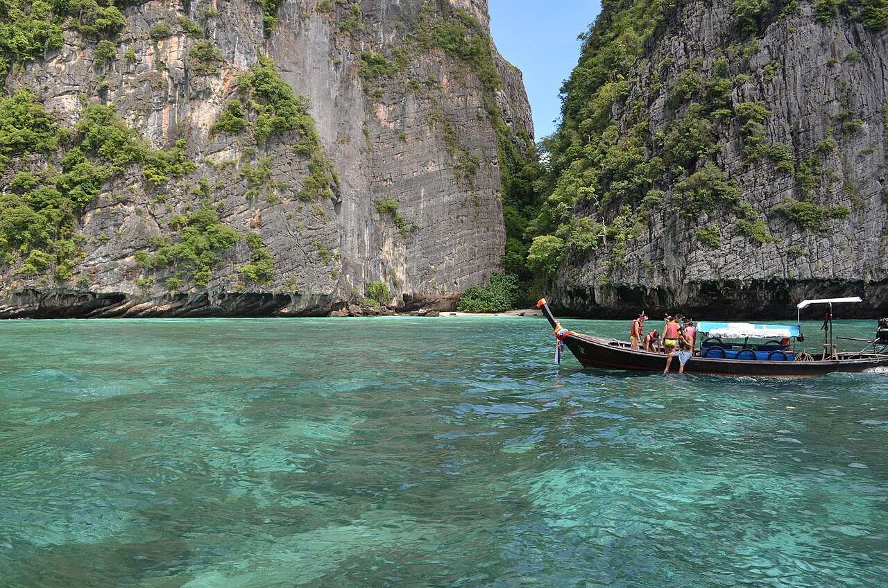 A limestone bay in the Phi Phi Islands, Thailand