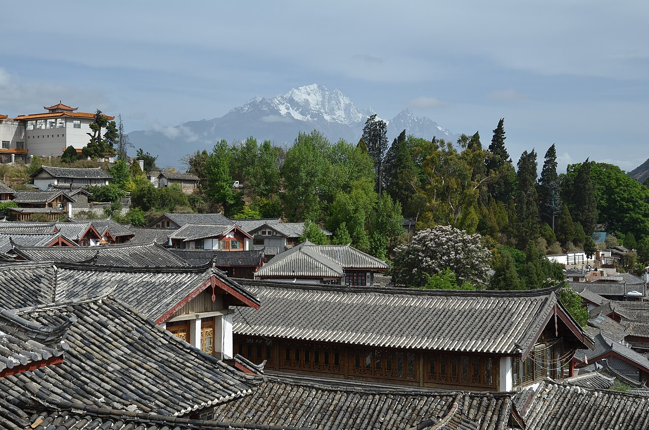 Traditional rooftops in Lijiang, Yunnan, China