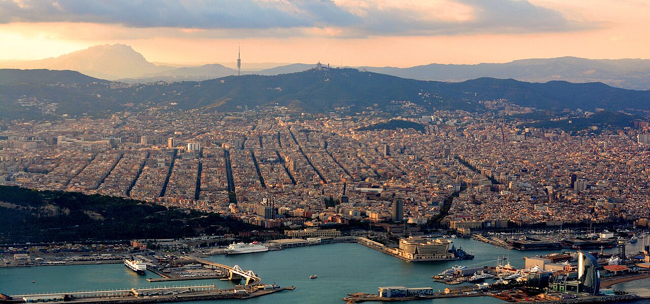 Barcelona and its port, Spain