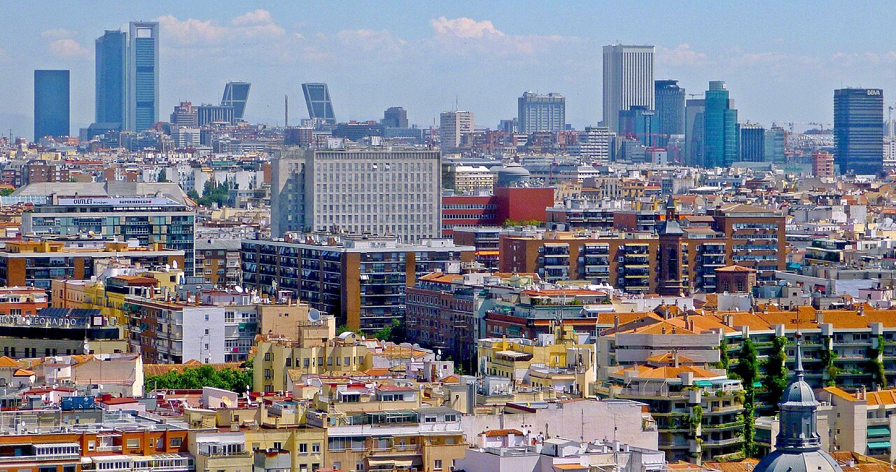 Madrid viewed from the Edificio España, Spain