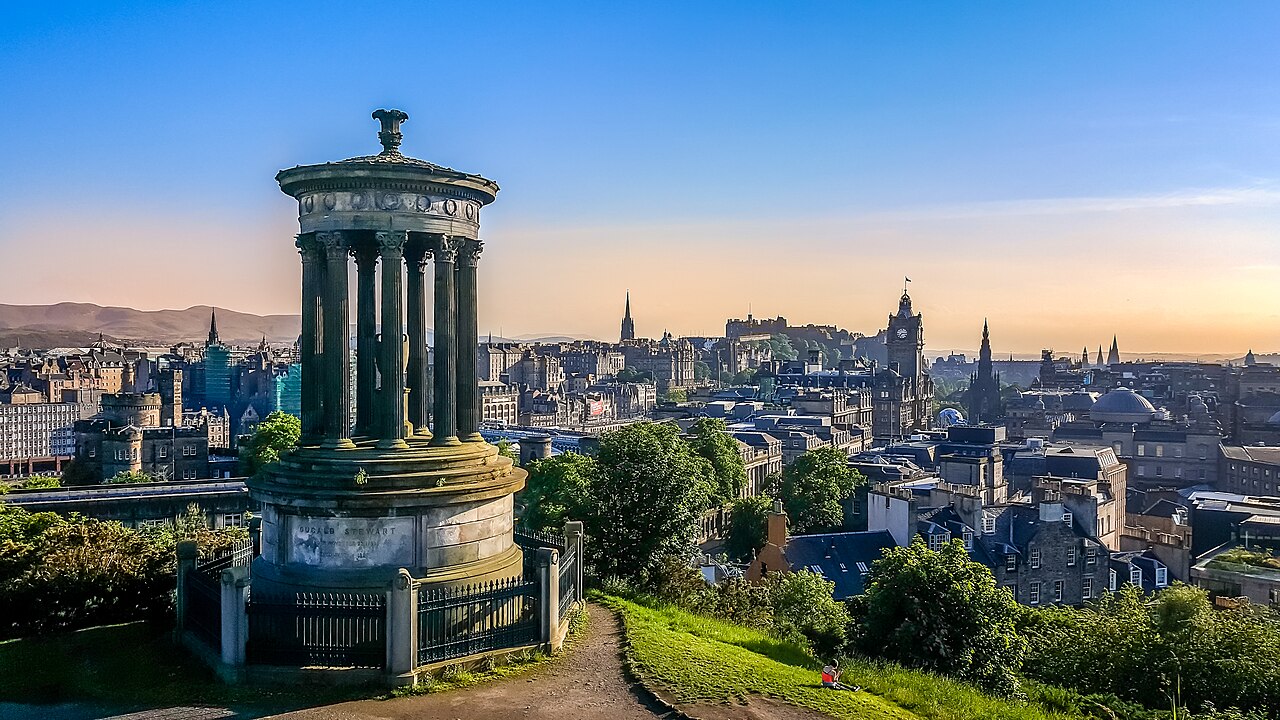 Edinburgh viewed from Calton Hill, Scotland, United Kingdom