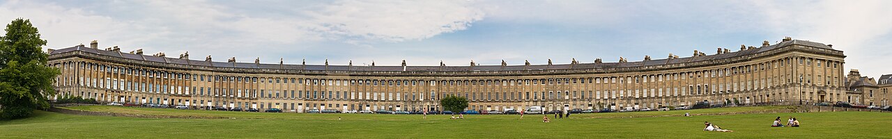 Royal Crescent in Bath, England, United Kingdom