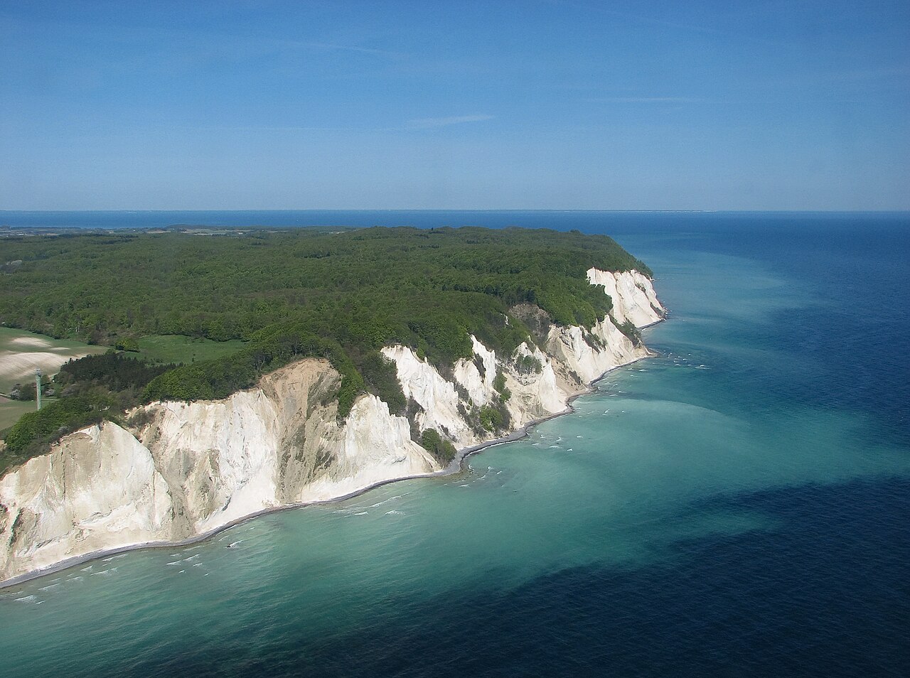 Chalk cliffs at Møns Klint, Denmark