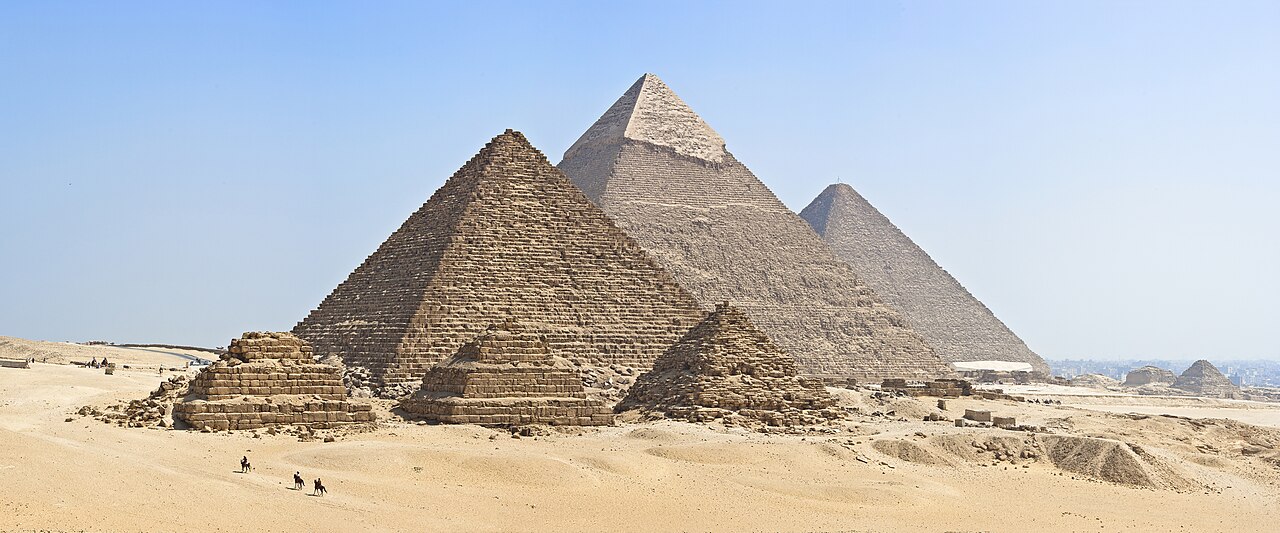 The pyramids at Giza, Egypt