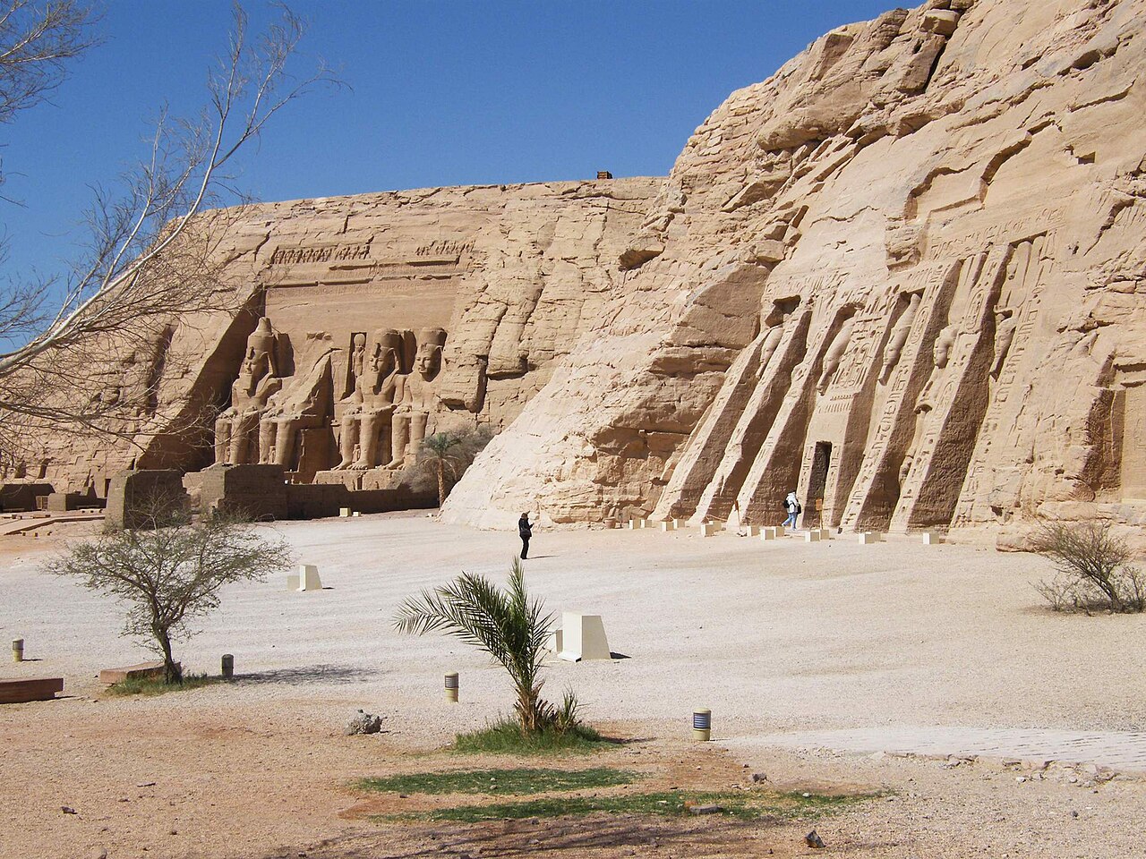 The temples of Abu Simbel beside Lake Nasser, Egypt
