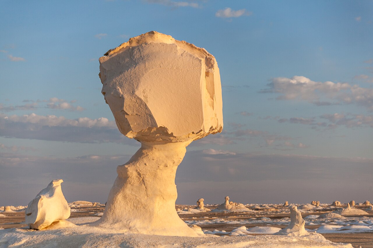 Chalk formations in Egypt's White Desert