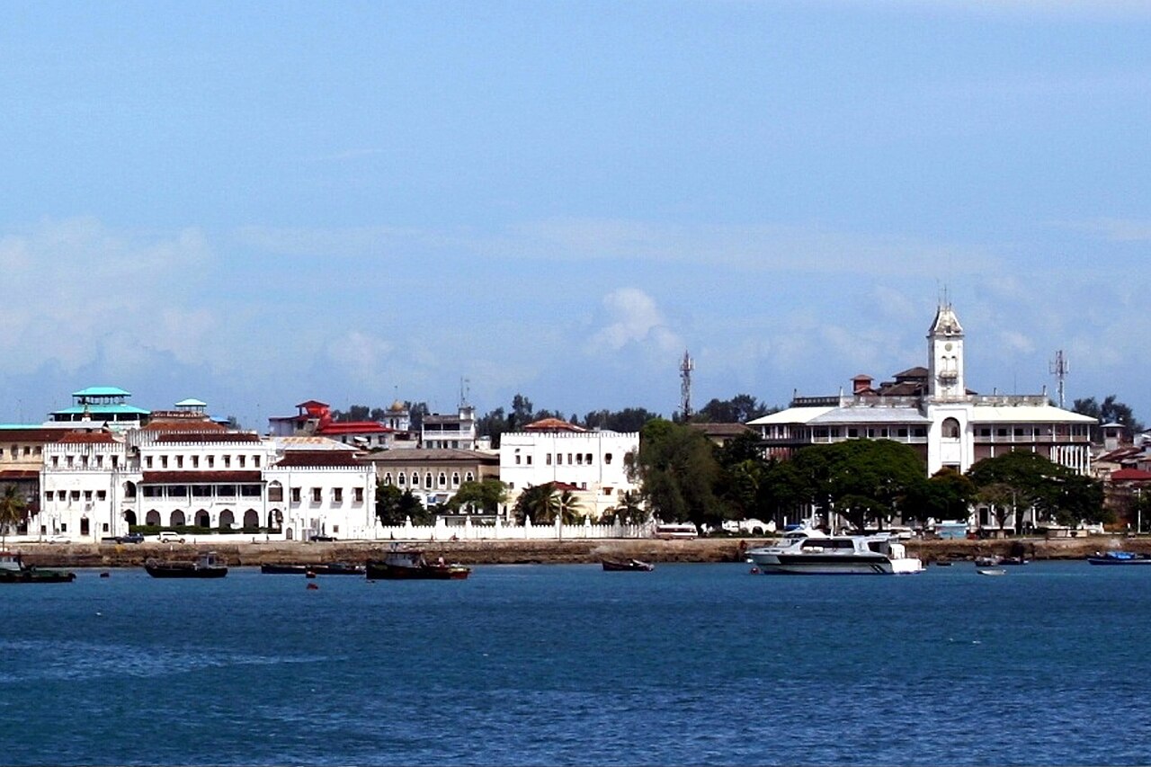 Stone Town's waterfront on Zanzibar, Tanzania